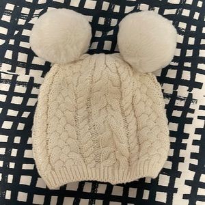 Knit hat from baby GAP. Super cute double Pom, Pom.